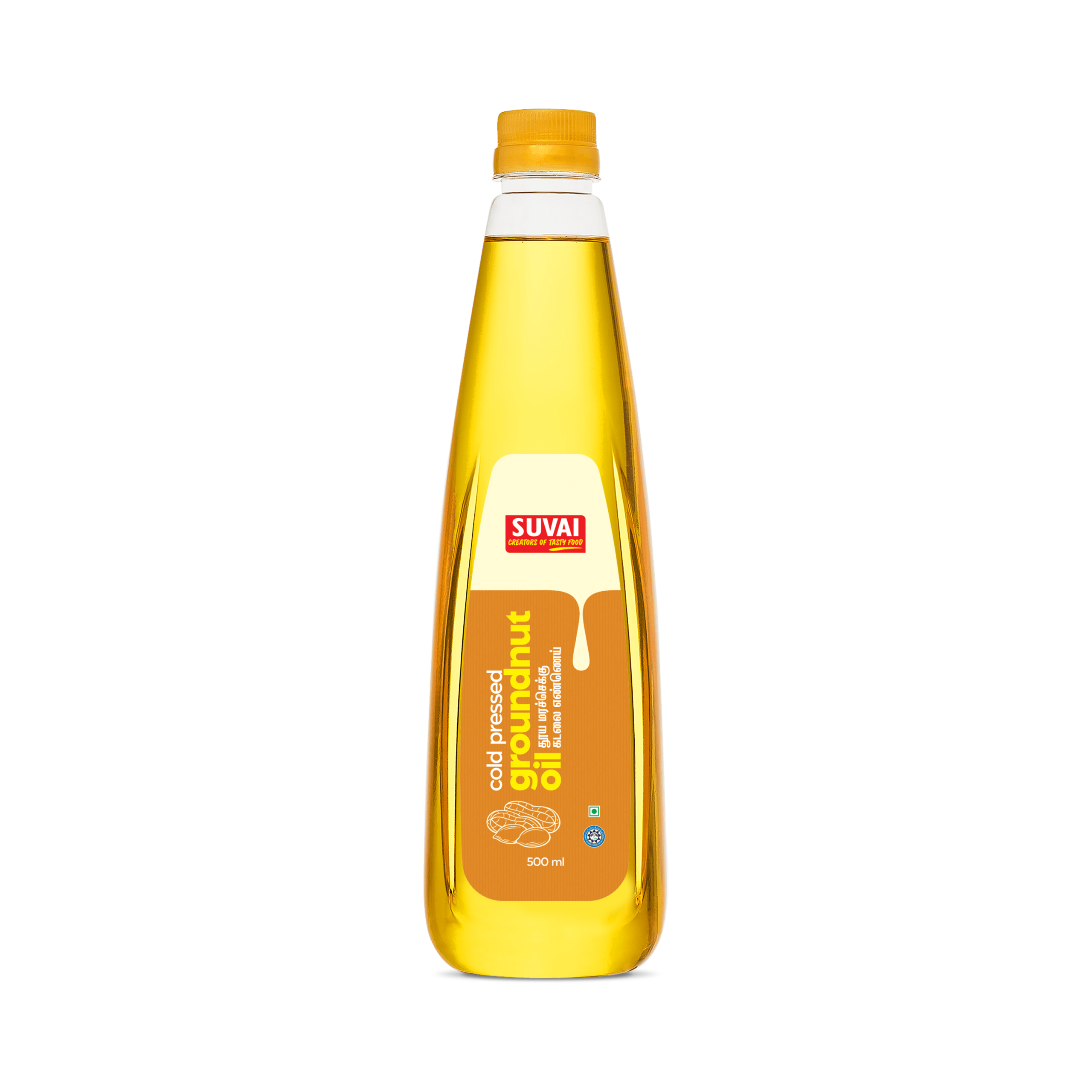Groundnut-Oil-500ml-Front.png Wood / Cold Pressed Groundnut Oil 500 ml - Image 1